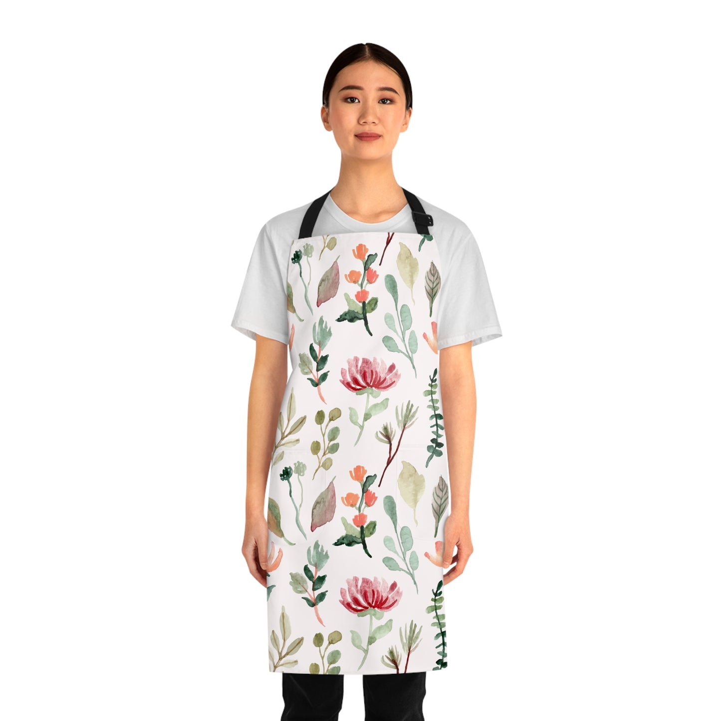 Pink Flower Apron