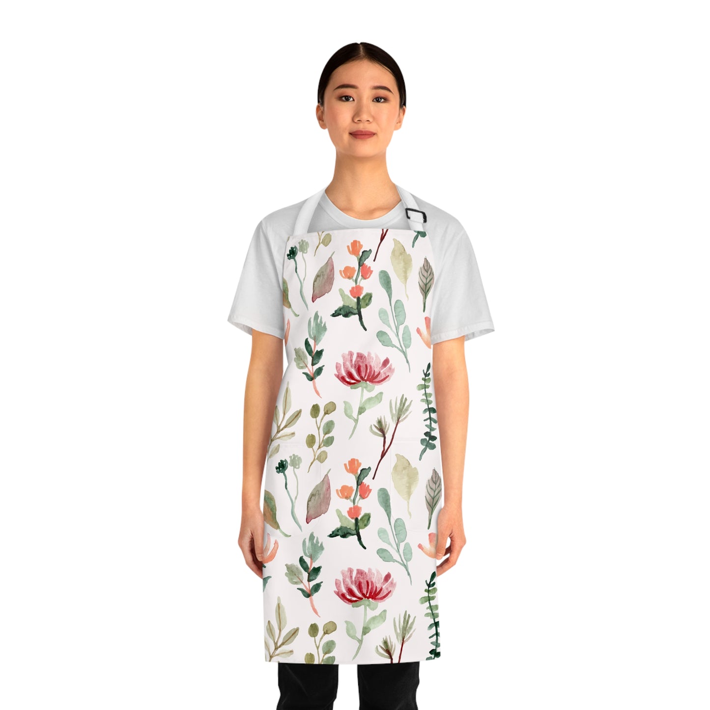Pink Flower Apron