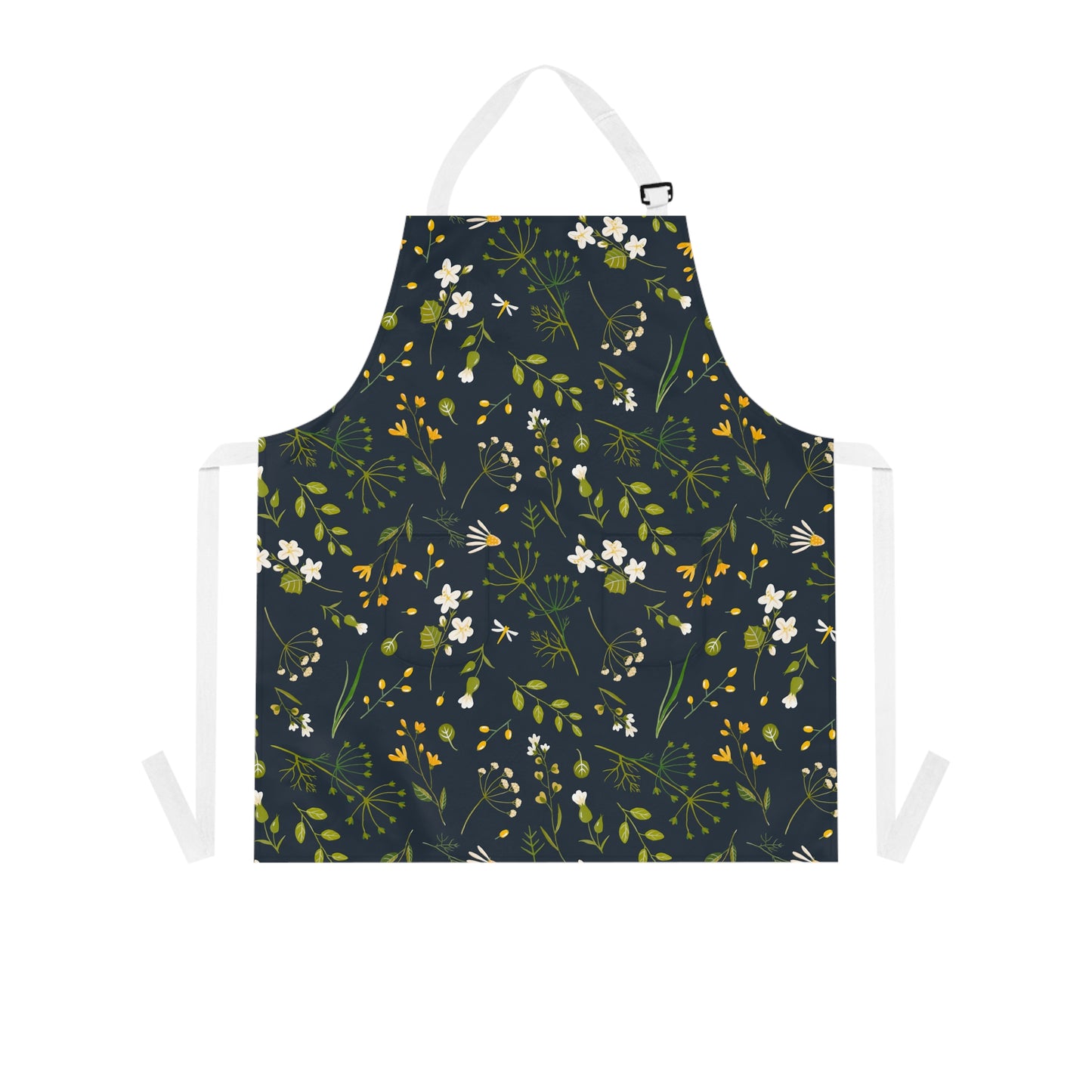 White Flower Apron