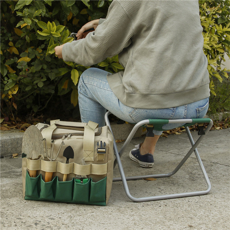 GardenEase Stool & Tool Bag