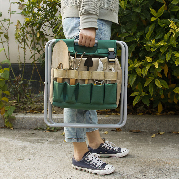 GardenEase Stool & Tool Bag