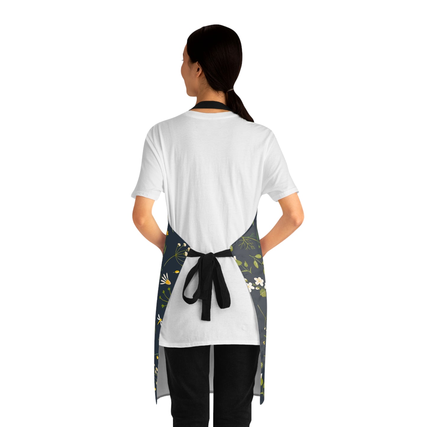 White Flower Apron