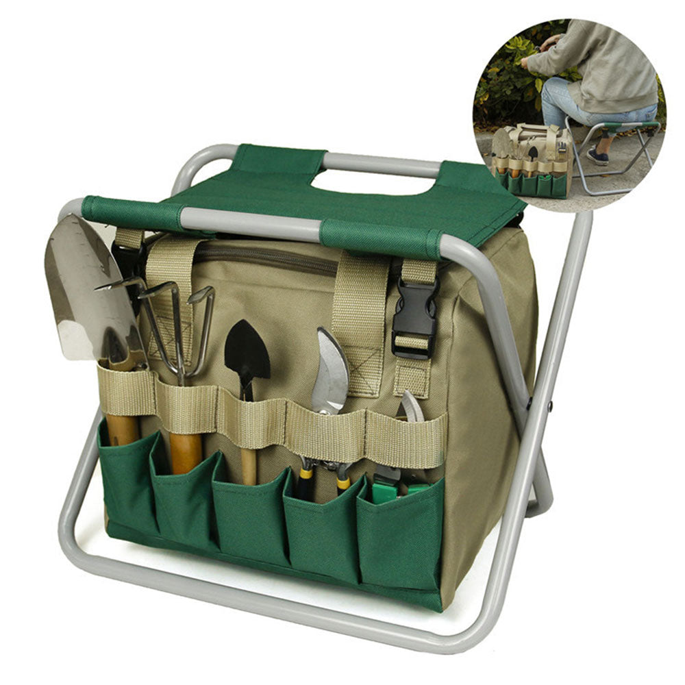 GardenEase Stool & Tool Bag