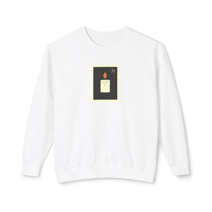 Halloween Candle Stamp Lightweight Crewneck Sweatshirt