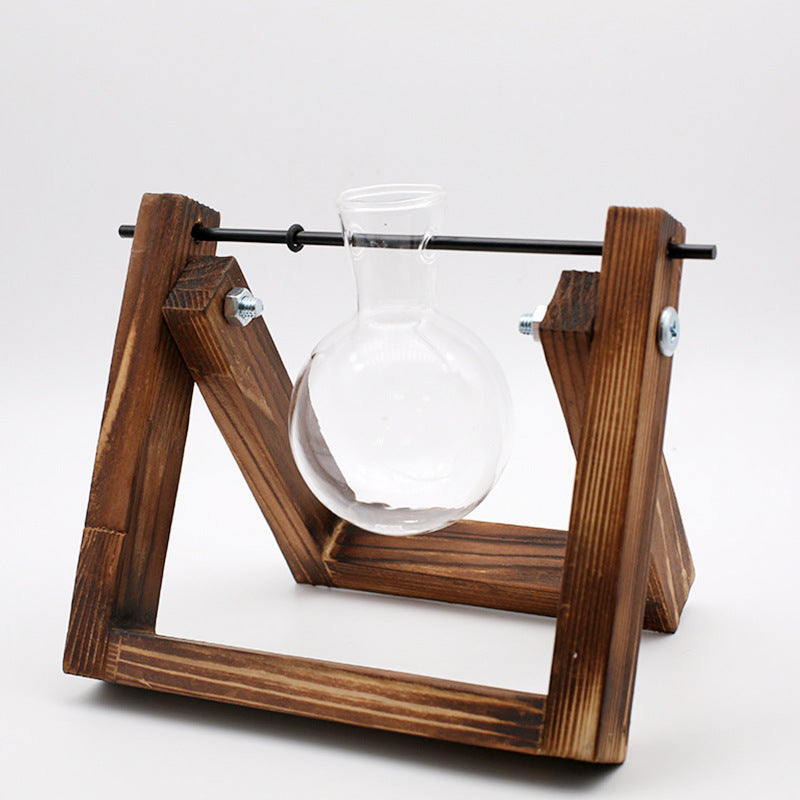 Glass Propagation Jars w/ Wood Stand